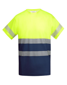 Tee shirt Personnalisé Manche Courte Homme 170 g/m² - Roly Workwear HV9317 - Tee shirt Personnalisé avec marquage broderie, f...