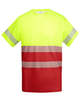 Tee shirt Personnalisé Manche Courte Homme 170 g/m² - Roly Workwear HV9317 - Tee shirt Personnalisé avec marquage broderie, f...