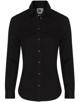 Chemise d'entreprise Personnalisée Manche Longue Femme  154 g/m² - So Denim SD045 - Chemise d'entreprise Personnalisée avec m...