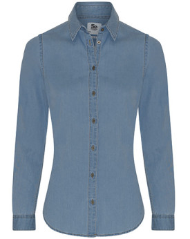 Chemise d'entreprise Personnalisée Manche Longue Femme  154 g/m² - So Denim SD045 - Chemise d'entreprise Personnalisée avec m...