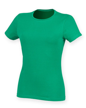 Tee shirt Personnalisé Manche Courte Col rond Femme  165 g/m² - SF Women SF121 - Tee shirt Personnalisé avec marquage broderi...