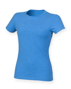 Tee shirt Personnalisé Manche Courte Col rond Femme  165 g/m² - SF Women SF121 - Tee shirt Personnalisé avec marquage broderi...