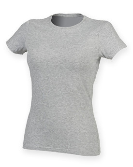 Tee shirt Personnalisé Manche Courte Col rond Femme  165 g/m² - SF Women SF121 - Tee shirt Personnalisé avec marquage broderi...
