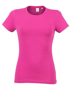 Tee shirt Personnalisé Manche Courte Col rond Femme  165 g/m² - SF Women SF121 - Tee shirt Personnalisé avec marquage broderi...