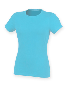 Tee shirt Personnalisé Manche Courte Col rond Femme  165 g/m² - SF Women SF121 - Tee shirt Personnalisé avec marquage broderi...