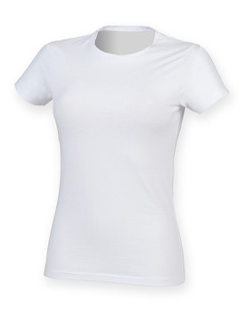 Tee shirt Personnalisé Manche Courte Col rond Femme  165 g/m² - SF Women SF121 - Tee shirt Personnalisé avec marquage broderi...