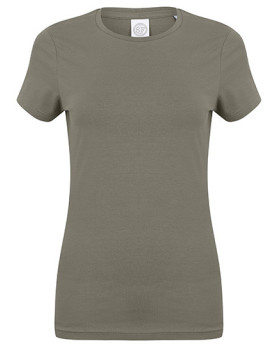 Tee shirt Personnalisé Manche Courte Col rond Femme  165 g/m² - SF Women SF121 - Tee shirt Personnalisé avec marquage broderi...
