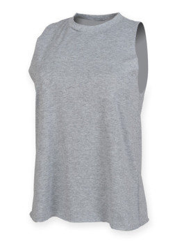 Tee shirt Personnalisé Sans Manche Col rond Femme  140 g/m² - SF Women SF232 - Tee shirt personnalisé sans manches avec marqu...