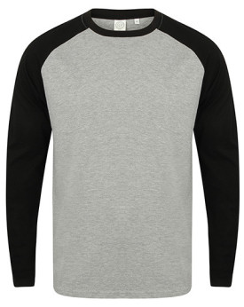 Tee shirt Personnalisé Manche Longue Duo 140 g/m² - SF Men SF271 - Tee shirt Personnalisé avec marquage broderie, flocage ou ...