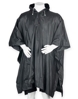 Cape de pluie Personnalisé   Homme ou Femme  90 g/m² - Splashmacs SP010 Couleur:Black Taille:One Size