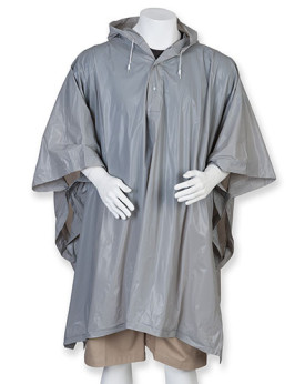 Cape de pluie Personnalisé   Homme ou Femme  90 g/m² - Splashmacs SP010 Couleur:Silver Taille:One Size
