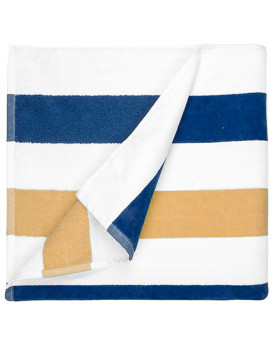 Serviette de toilette Personnalisée 100% coton 550 g/m² - The One Towelling® T1-STRIPE - Serviettes et tapis de bain avec mar...