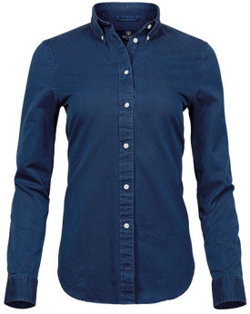 Chemise d'entreprise Personnalisée Manche Longue Duo 100% coton 166 g/m² - Tee Jays 4003 - Chemise d'entreprise Personnalisée...