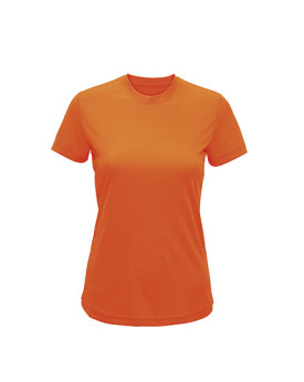 Tee shirt Personnalisé Manche Courte Col rond Femme  135 g/m² - TriDri® TR020 - Tee shirt Personnalisé avec marquage broderie...
