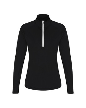 Tee shirt Personnalisé Manche Longue Fermeture à glissière 1/2 Femme  135 g/m² - TriDri® TR120 - Tee shirt Personnalisé avec ...