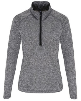 Tee shirt Personnalisé Manche Longue Fermeture à glissière 1/2 Femme  135 g/m² - TriDri® TR120 - Tee shirt Personnalisé avec ...