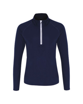 Tee shirt Personnalisé Manche Longue Fermeture à glissière 1/2 Femme  135 g/m² - TriDri® TR120 - Tee shirt Personnalisé avec ...