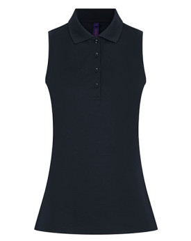 Polo Personnalisé Sans Manche Femme  180 g/m² - Henbury W477 - Polo Personnalisé avec marquage broderie, flocage ou impressio...