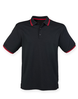 Polo Personnalisé Manche Courte avec liseré Homme 180 g/m² - Henbury H482 - Polo Personnalisé avec marquage broderie, flocage...