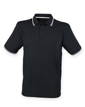 Polo Personnalisé Manche Courte avec liseré Homme 180 g/m² - Henbury H482 - Polo Personnalisé avec marquage broderie, flocage...
