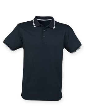 Polo Personnalisé Manche Courte avec liseré Homme 180 g/m² - Henbury H482 - Polo Personnalisé avec marquage broderie, flocage...