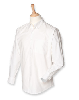 Chemise d'entreprise Personnalisée Manche Longue Duo 170 g/m² - Henbury H510 - Chemise d'entreprise Personnalisée avec marqua...