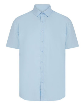 Chemise d'entreprise Personnalisée Manche Courte Homme 140 g/m² - Henbury H588 - Chemise d'entreprise Personnalisée avec marq...