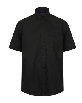 Chemise d'entreprise Personnalisée Manche Courte Duo 115 g/m² - Henbury H595 - Chemise d'entreprise Personnalisée avec marqua...