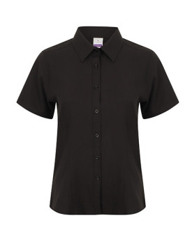 Chemise d'entreprise Personnalisée Manche Courte Duo 115 g/m² - Henbury H596 - Chemise d'entreprise Personnalisée avec marqua...