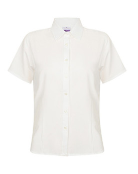 Chemise d'entreprise Personnalisée Manche Courte Duo 115 g/m² - Henbury H596 - Chemise d'entreprise Personnalisée avec marqua...