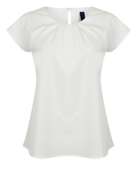 Chemise d'entreprise Personnalisée Manche Courte Femme 115 g/m² - Henbury H597 - Chemise d'entreprise Personnalisée avec marq...