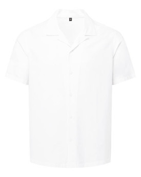Chemise d'entreprise Personnalisée Manche Courte Homme  115 g/m² - WOMBAT® WB500 - Chemise d'entreprise Personnalisée avec ma...