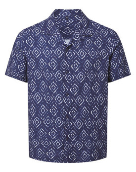 Chemise d'entreprise Personnalisée Manche Courte Homme  115 g/m² - WOMBAT® WB500 - Chemise d'entreprise Personnalisée avec ma...