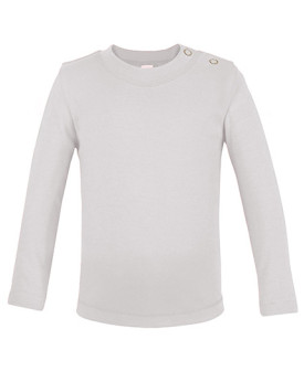 Tee shirt Personnalisé Manche Longue Col rond Enfant   185 g/m² - Link Kids Wear X806 Couleur:White 
