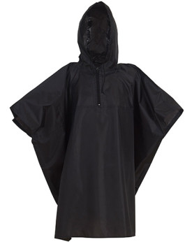 Cape de pluie Personnalisé   Homme ou Femme   - YOKO YK470 Couleur:Black 