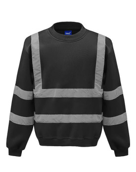 Sweat Personnalisé Manche Longue avec liseré Homme 280 g/m² - YOKO HVJ510 - Vêtement de travail Personnalisé avec marquage br...