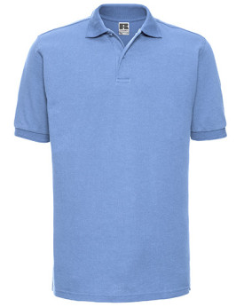 Polo Personnalisé Manche Courte avec liseré Homme 215 g/m² (White: 210 g/m²) - Russell R-599M-0 - Polo Personnalisé avec marq...