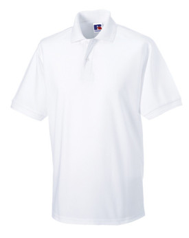 Polo Personnalisé Manche Courte avec liseré Homme 215 g/m² (White: 210 g/m²) - Russell R-599M-0 - Polo Personnalisé avec marq...