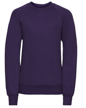 Sweat Personnalisé Manche Longue avec liseré Enfant 295 g/m² - Russell R-762B-0 - Vêtements Enfant Personnalisés avec marquag...