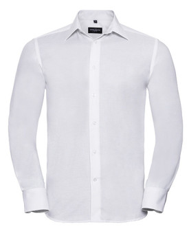 Chemise d'entreprise Personnalisée Manche Longue|portable avec des boutons de manchette Duo 135 g/m² (White: 130 g/m²) - Russ...
