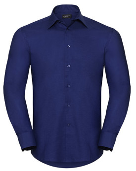 Chemise d'entreprise Personnalisée Manche Longue|portable avec des boutons de manchette Duo 135 g/m² (White: 130 g/m²) - Russ...