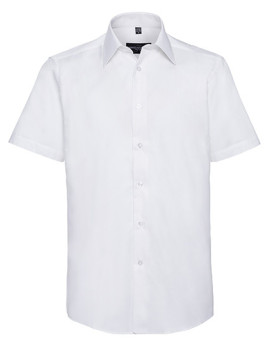 Chemise d'entreprise Personnalisée Manche Courte Duo 135 g/m² (White: 130 g/m²) - Russell Collection R-923M-0 - Chemise d'ent...