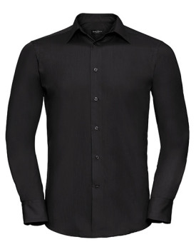 Chemise d'entreprise Personnalisée Manche Longue|portable avec des boutons de manchette Duo 105 g/m² (White: 110 g/m²) - Russ...