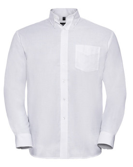 Chemise d'entreprise Personnalisée Manche Longue|Manchettes Duo 135 g/m² (White: 130 g/m²) - Russell Collection R-932M-0 - Ch...