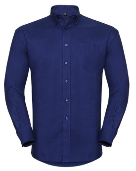 Chemise d'entreprise Personnalisée Manche Longue|Manchettes Duo 135 g/m² (White: 130 g/m²) - Russell Collection R-932M-0 - Ch...