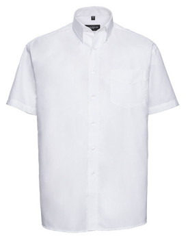 Chemise d'entreprise Personnalisée Manche Courte Duo 135 g/m² (White: 130 g/m²) - Russell Collection R-933M-0 - Chemise d'ent...