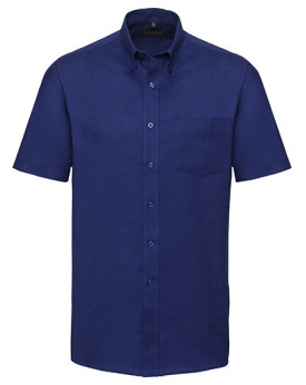Chemise d'entreprise Personnalisée Manche Courte Duo 135 g/m² (White: 130 g/m²) - Russell Collection R-933M-0 - Chemise d'ent...