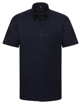 Chemise d'entreprise Personnalisée Manche Courte Duo 135 g/m² (White: 130 g/m²) - Russell Collection R-933M-0 - Chemise d'ent...