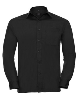 Chemise d'entreprise Personnalisée Manche Longue|Manchettes Duo 105 g/m² (White: 110 g/m²) - Russell Collection R-934M-0 - Ch...