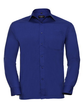 Chemise d'entreprise Personnalisée Manche Longue|Manchettes Duo 105 g/m² (White: 110 g/m²) - Russell Collection R-934M-0 - Ch...